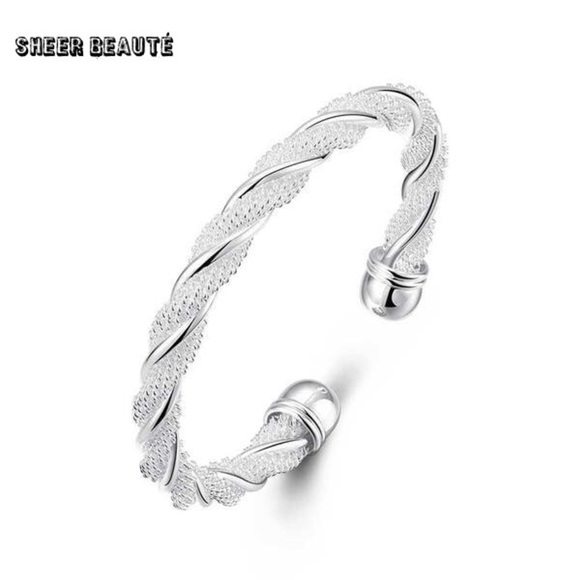 Bracelet, Twist Rope, Sterling Silver, Contemporary, 8 Sheer Beauté Silver Twisted Bracelet